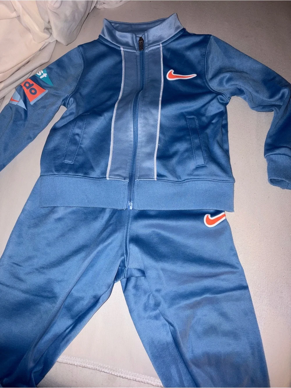 Nike Kids Blue Track Set & Under Armour Black Active Set - Matching Sportswear